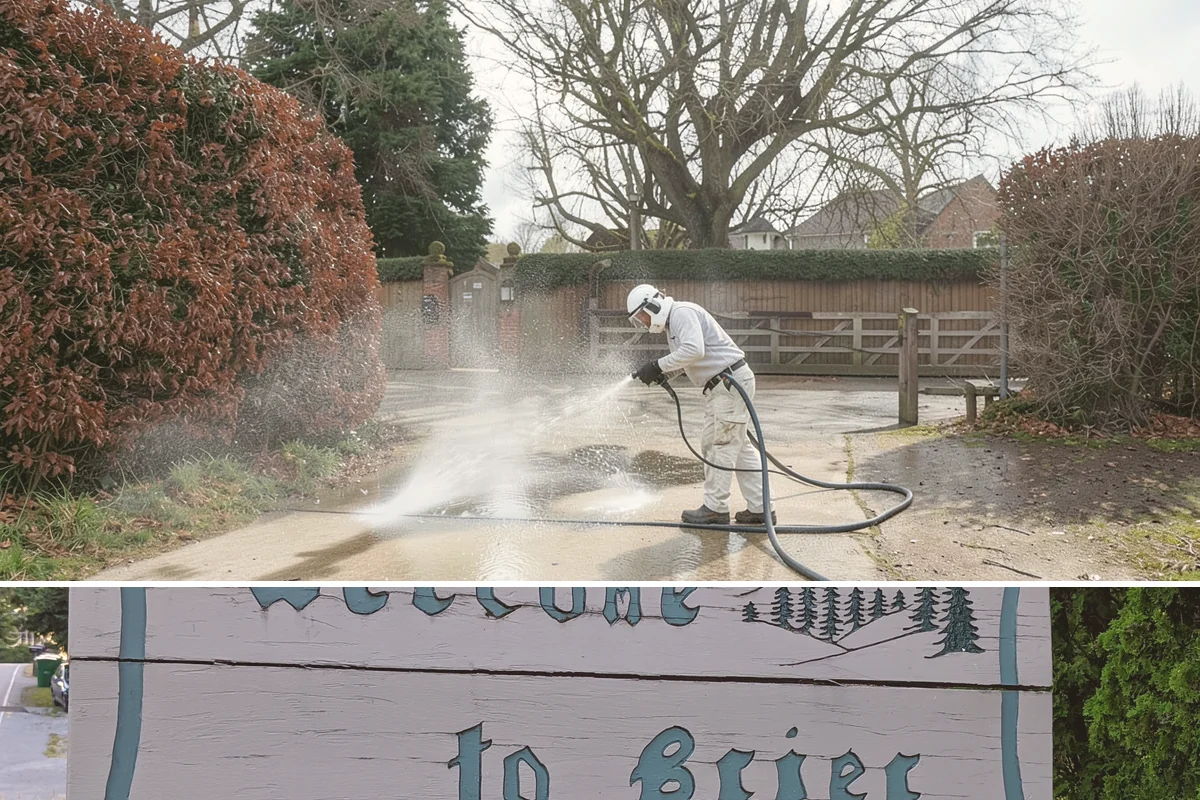 Flagstone Patio Cleaning in Brier, Snohomish County, WA - Flagstone patios are best cleaned during dry summer stretches so joints and stone dry fully.