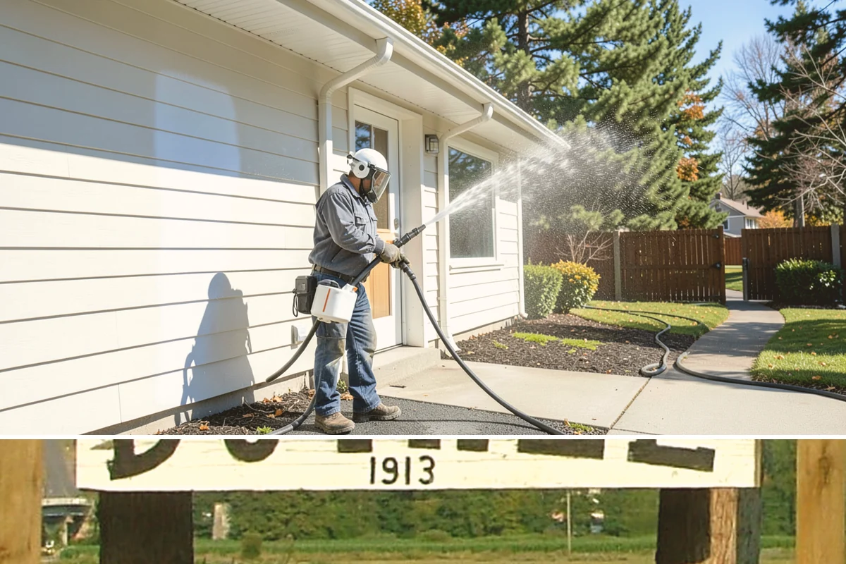 Flagstone Patio Cleaning in Duvall, King County, WA - Flagstone patios are best cleaned during dry summer stretches so joints and stone dry fully.