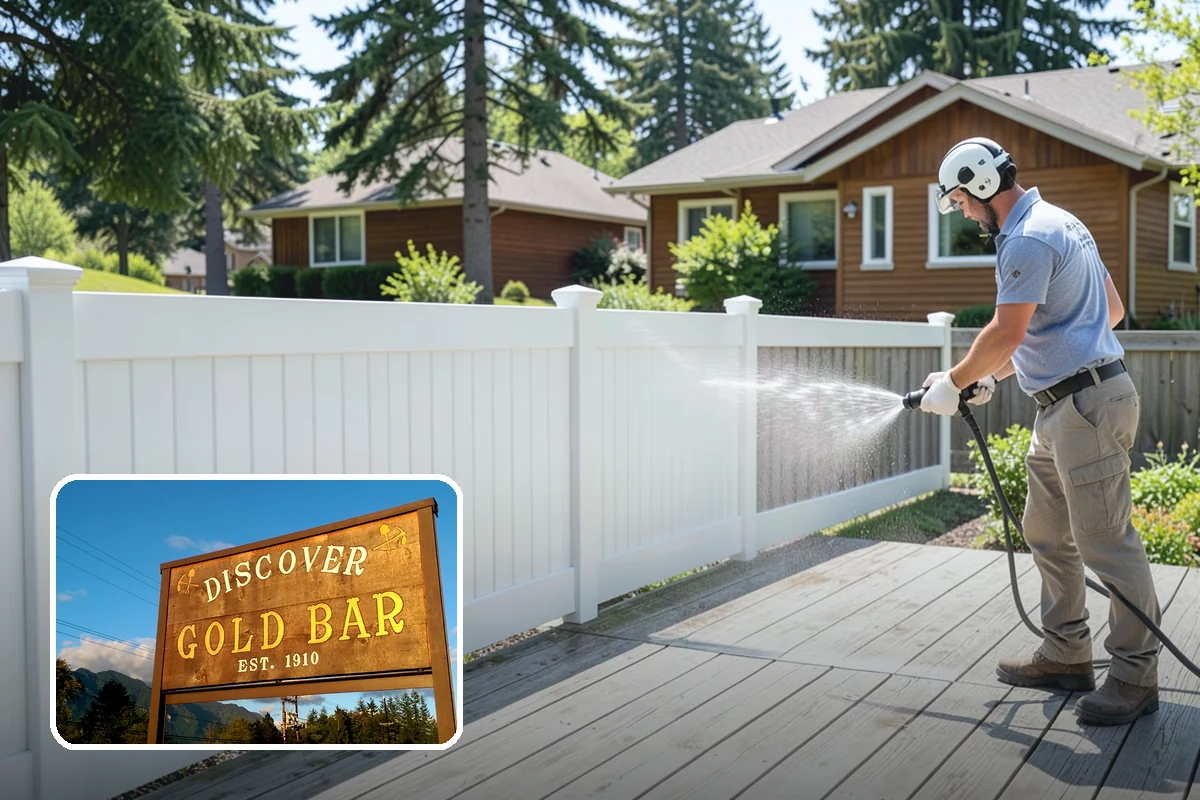 Flagstone Patio Cleaning in Gold Bar, Snohomish County, WA - Clears moss from wide flagstone joints