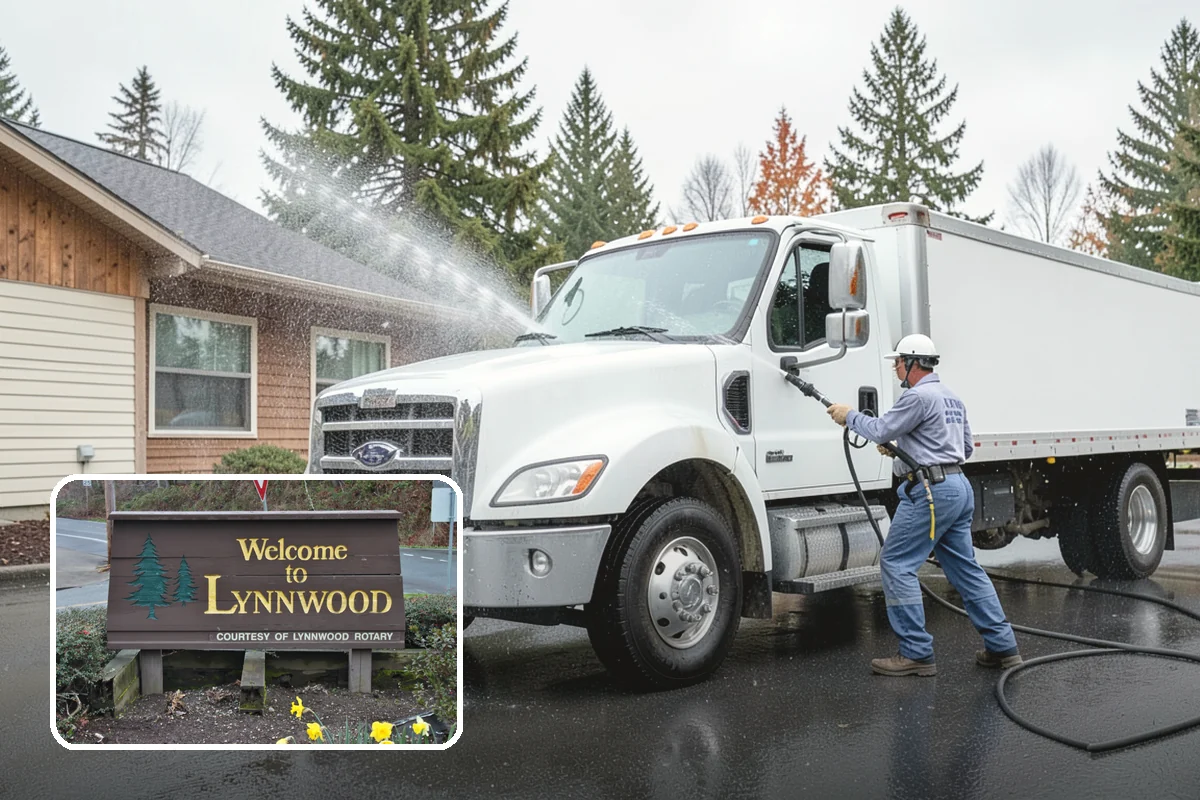 Flagstone Patio Cleaning in Lynnwood, Snohomish County, WA - Clears moss from wide flagstone joints