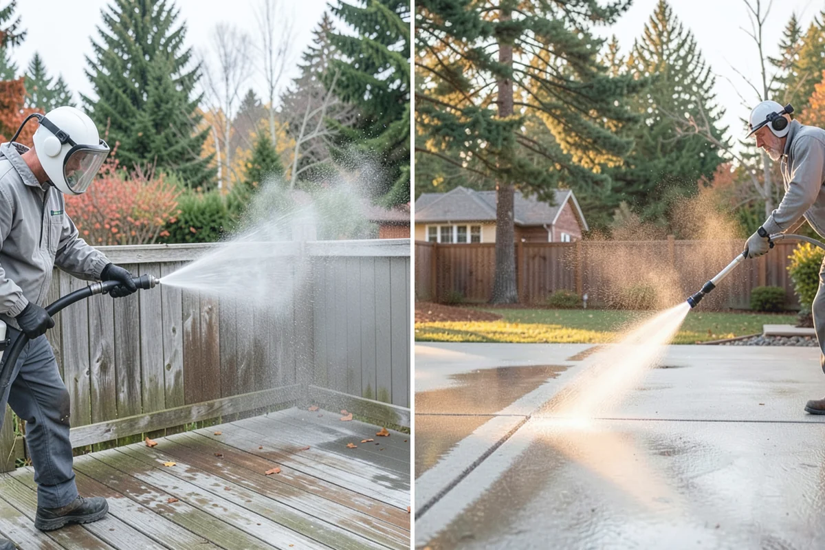 Flagstone Patio Cleaning in Skykomish, King County, WA - Remove debris and loose growth from joints