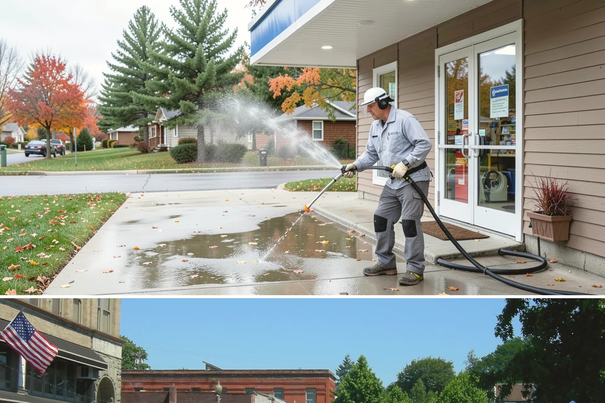 Flagstone Patio Cleaning in Snohomish, Snohomish County, WA - Flagstone patios are best cleaned during dry summer stretches so joints and stone dry fully.