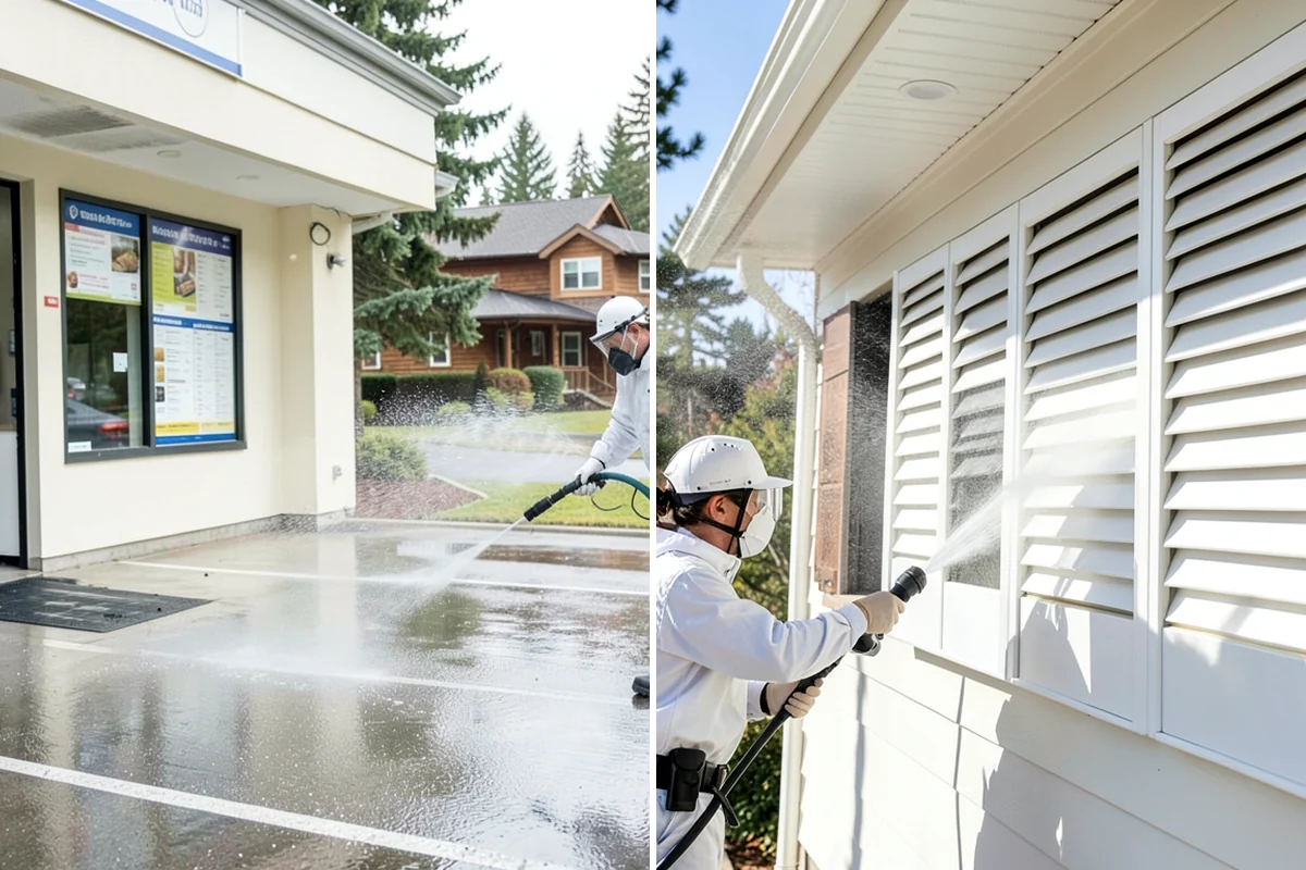 Flagstone Patio Cleaning in Snoqualmie, King County, WA - Remove debris and loose growth from joints