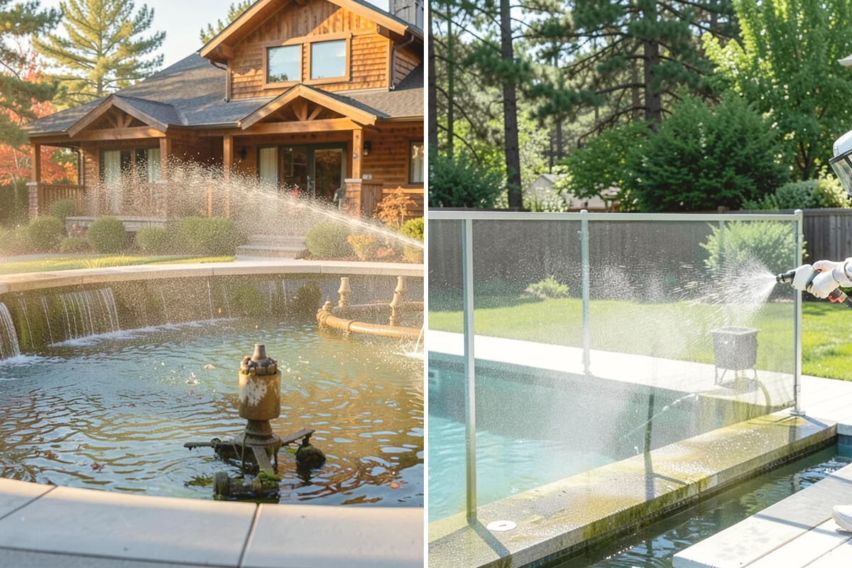 Flagstone Patio Cleaning in Tukwila, King County, WA - Remove debris and loose growth from joints