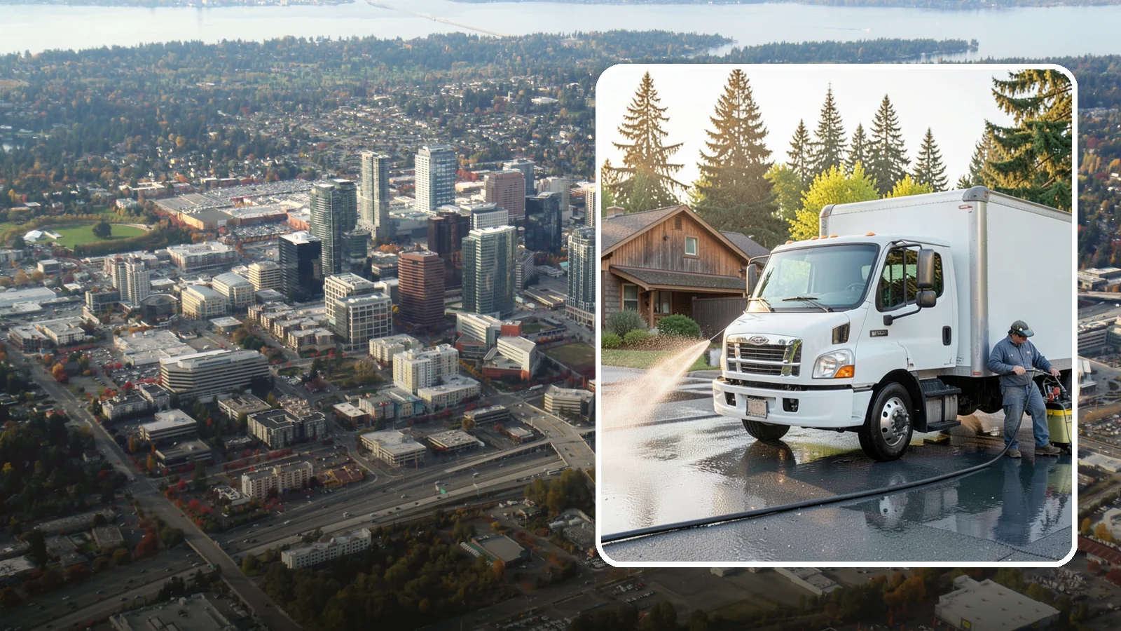 Fleet Washing in Bellevue, King County, WA - We wash entire vehicle fleets on-site so your Washington company's trucks and vans stay road-ready and brand-presentable.