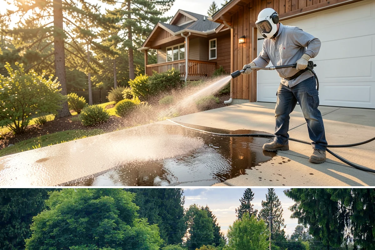 Fleet Washing in Bonney Lake, Pierce County, WA - Winter's road spray makes regular washes especially valuable, though a year-round schedule keeps branding consistent.