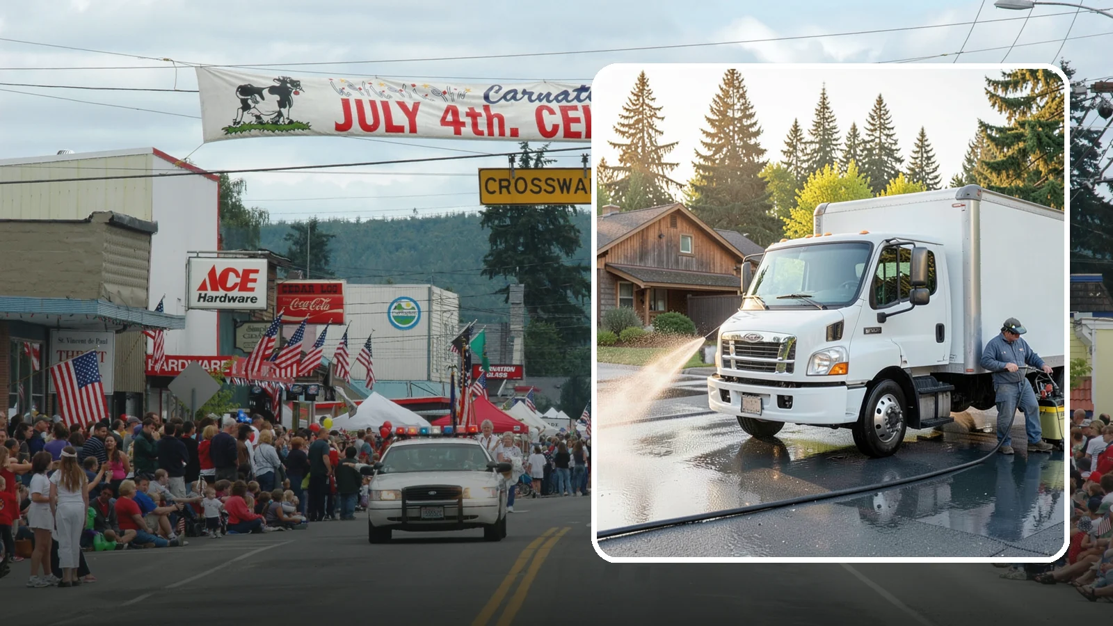 Fleet Washing in Carnation, King County, WA - We wash entire vehicle fleets on-site so your Washington company's trucks and vans stay road-ready and brand-presentable.