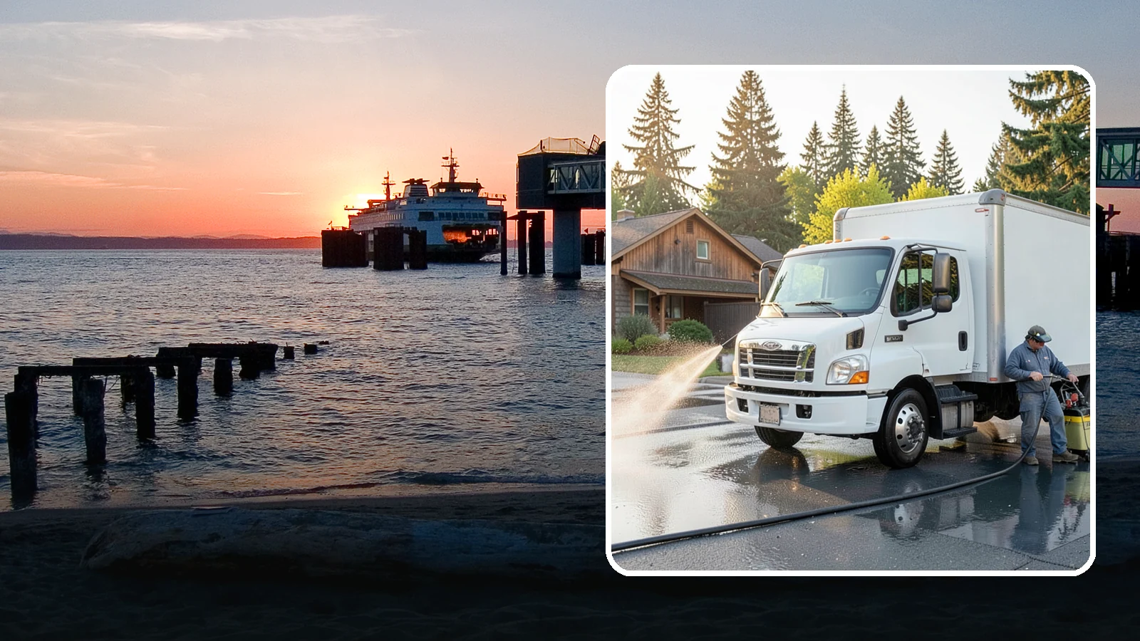 Fleet Washing in Edmonds, Snohomish County, WA - We wash entire vehicle fleets on-site so your Washington company's trucks and vans stay road-ready and brand-presentable.