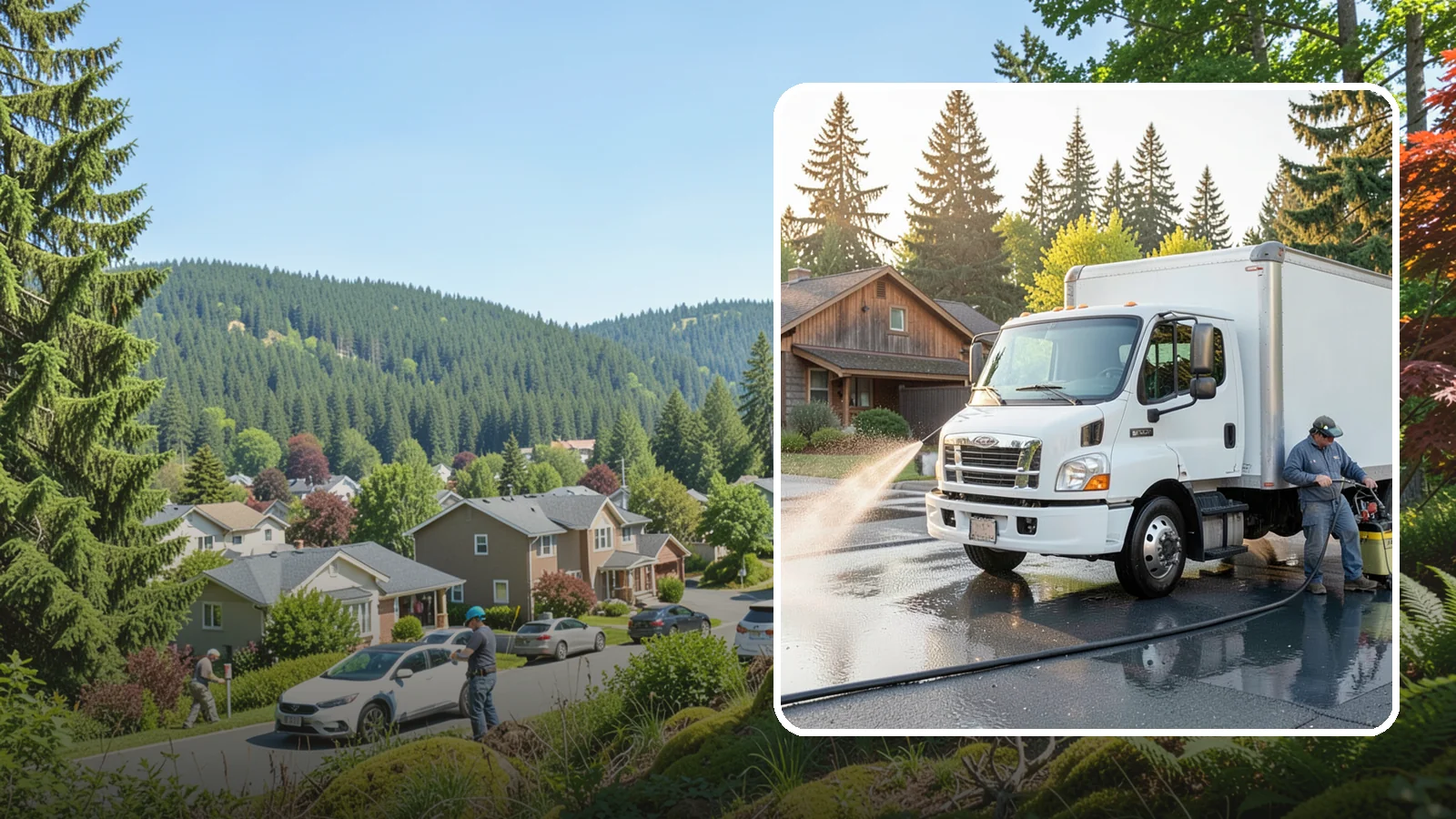 Fleet Washing in Index, Snohomish County, WA - We wash entire vehicle fleets on-site so your Washington company's trucks and vans stay road-ready and brand-presentable.