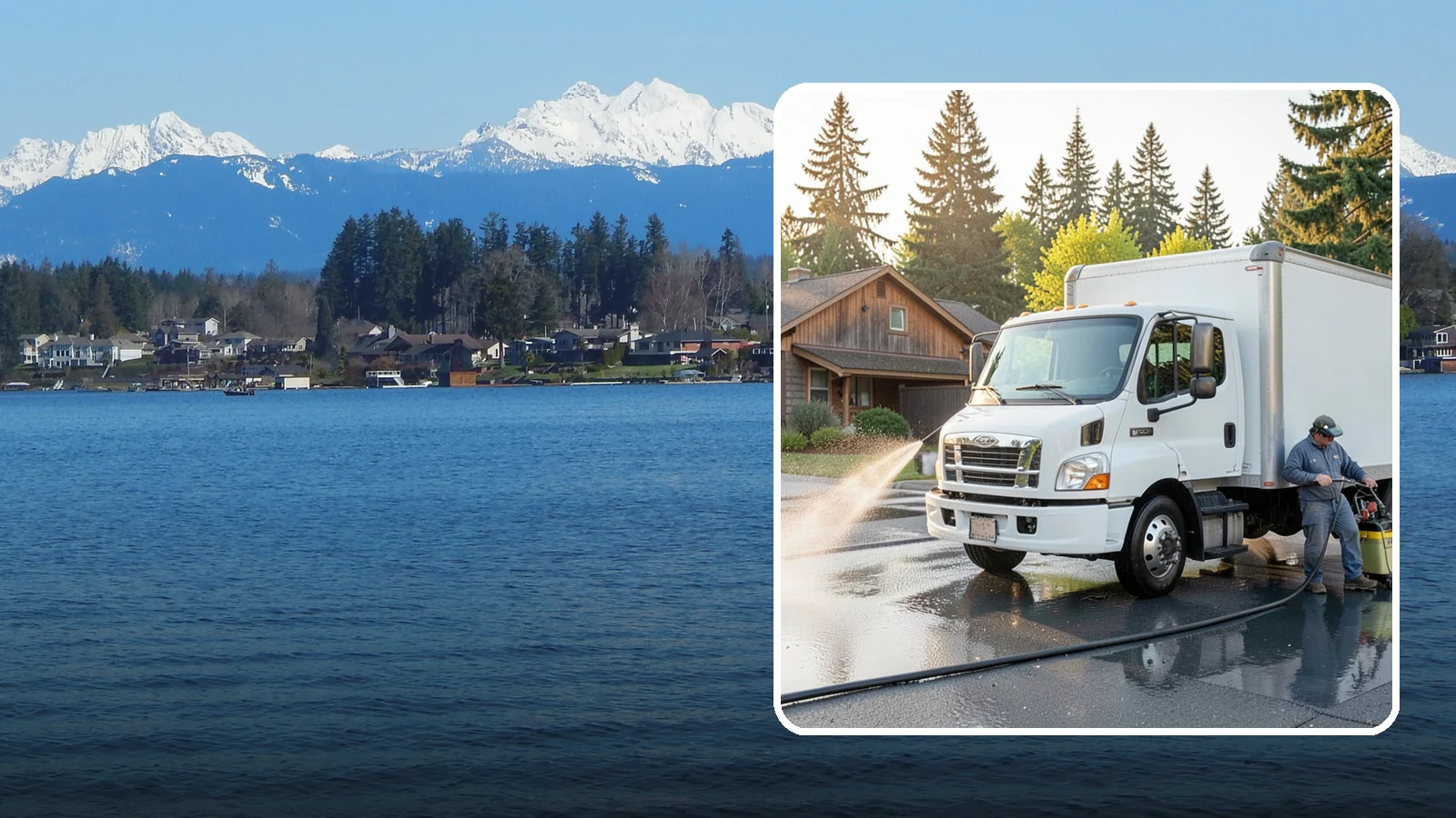 Fleet Washing in Lake Stevens, Snohomish County, WA - We wash entire vehicle fleets on-site so your Washington company's trucks and vans stay road-ready and brand-presentable.