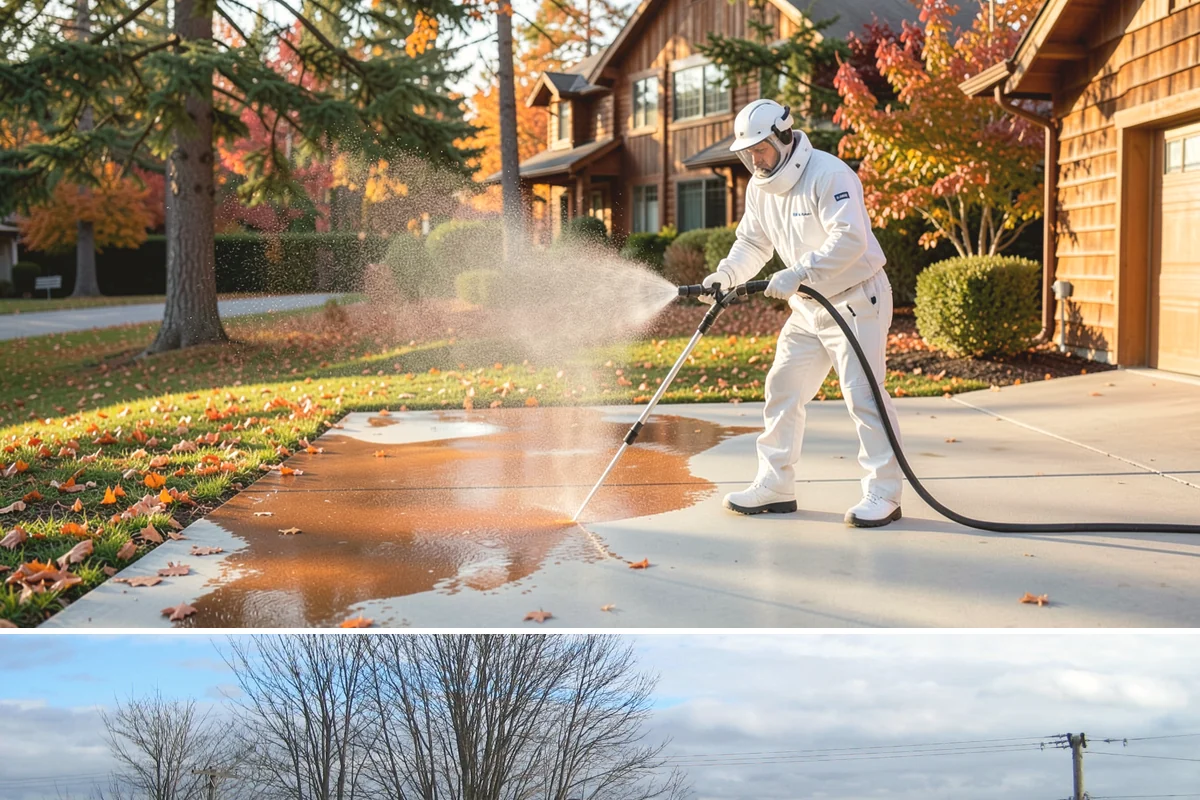 Fleet Washing in Langley, Island County, WA - Winter's road spray makes regular washes especially valuable, though a year-round schedule keeps branding consistent.