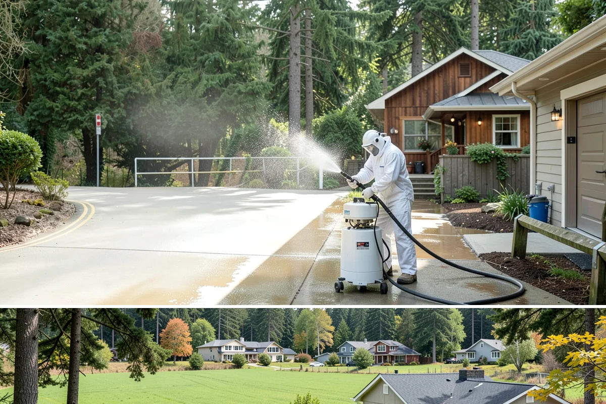 Fleet Washing in Lyman, Skagit County, WA - Winter's road spray makes regular washes especially valuable, though a year-round schedule keeps branding consistent.