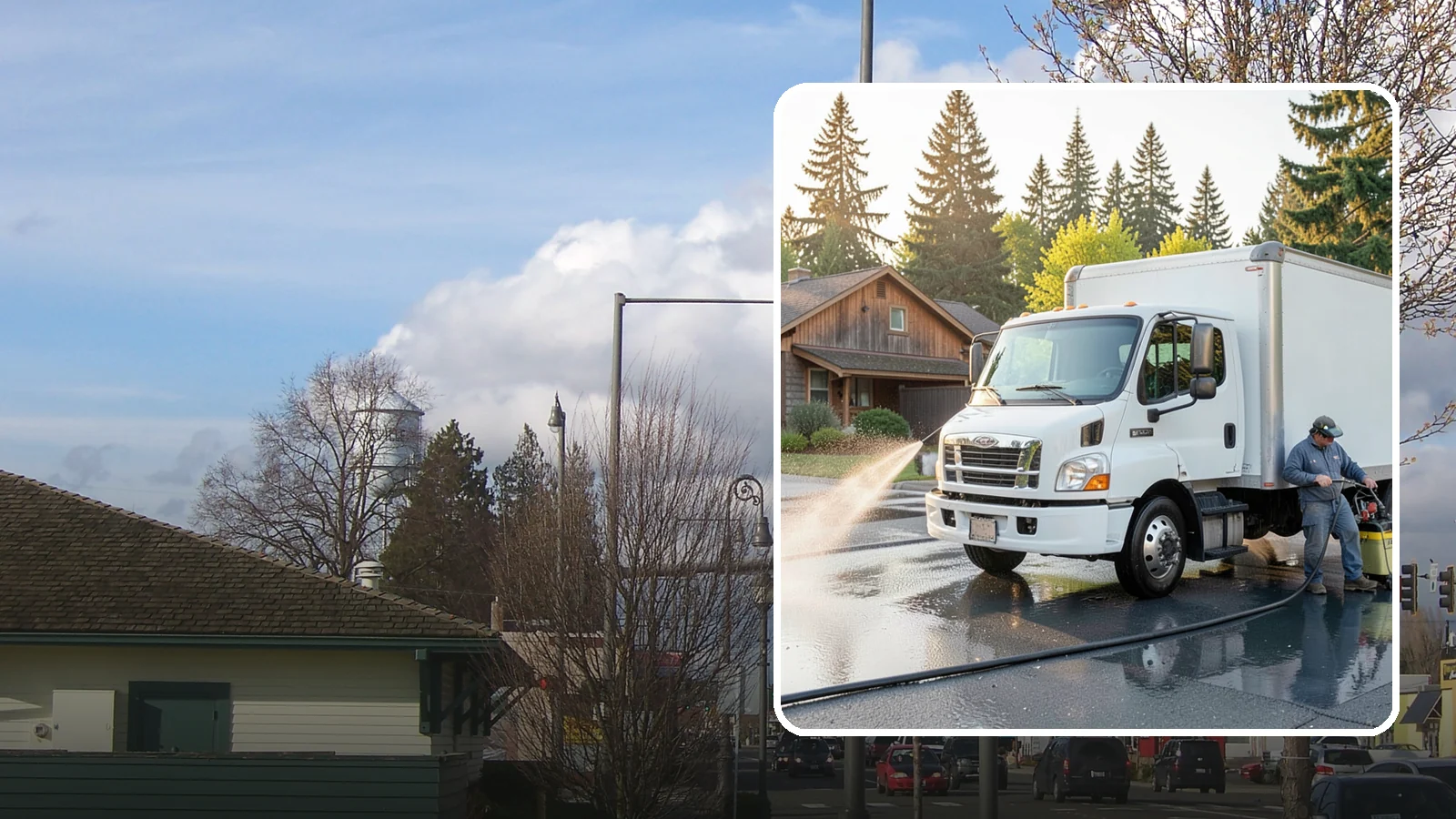 Fleet Washing in Marysville, Snohomish County, WA - We wash entire vehicle fleets on-site so your Washington company's trucks and vans stay road-ready and brand-presentable.