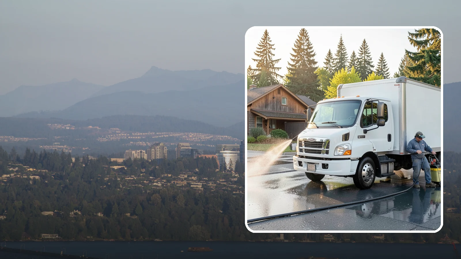 Fleet Washing in Medina, King County, WA - We wash entire vehicle fleets on-site so your Washington company's trucks and vans stay road-ready and brand-presentable.