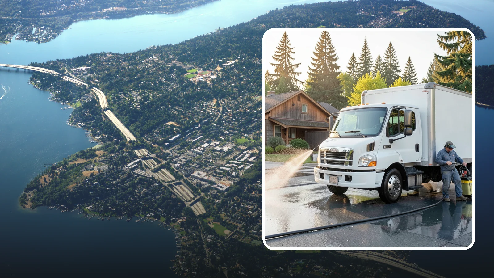 Fleet Washing in Mercer Island, King County, WA - We wash entire vehicle fleets on-site so your Washington company's trucks and vans stay road-ready and brand-presentable.