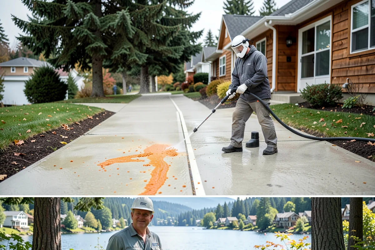 Fleet Washing in Milton, King County, WA - Winter's road spray makes regular washes especially valuable, though a year-round schedule keeps branding consistent.