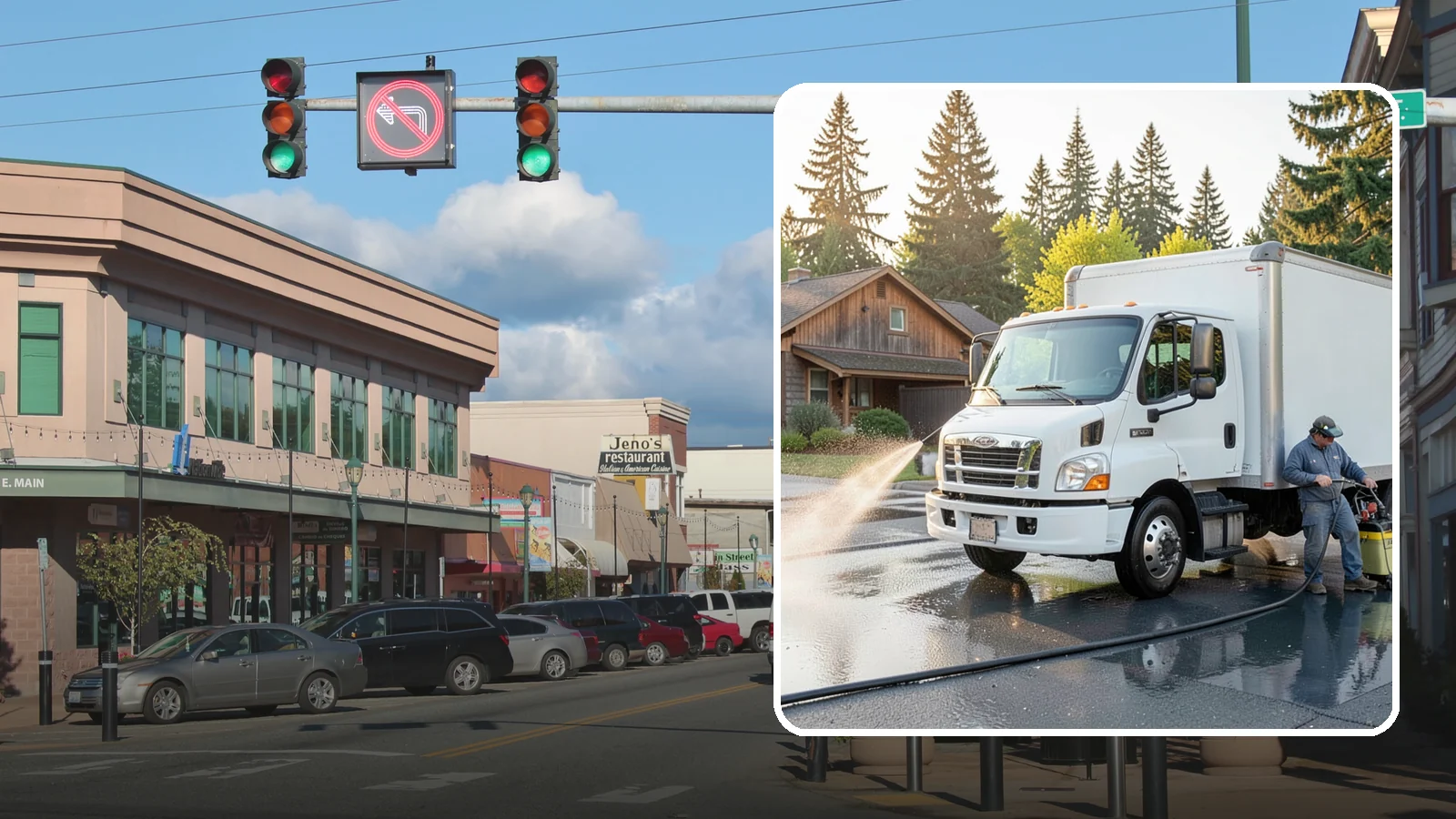 Fleet Washing in Monroe, Snohomish County, WA - We wash entire vehicle fleets on-site so your Washington company's trucks and vans stay road-ready and brand-presentable.