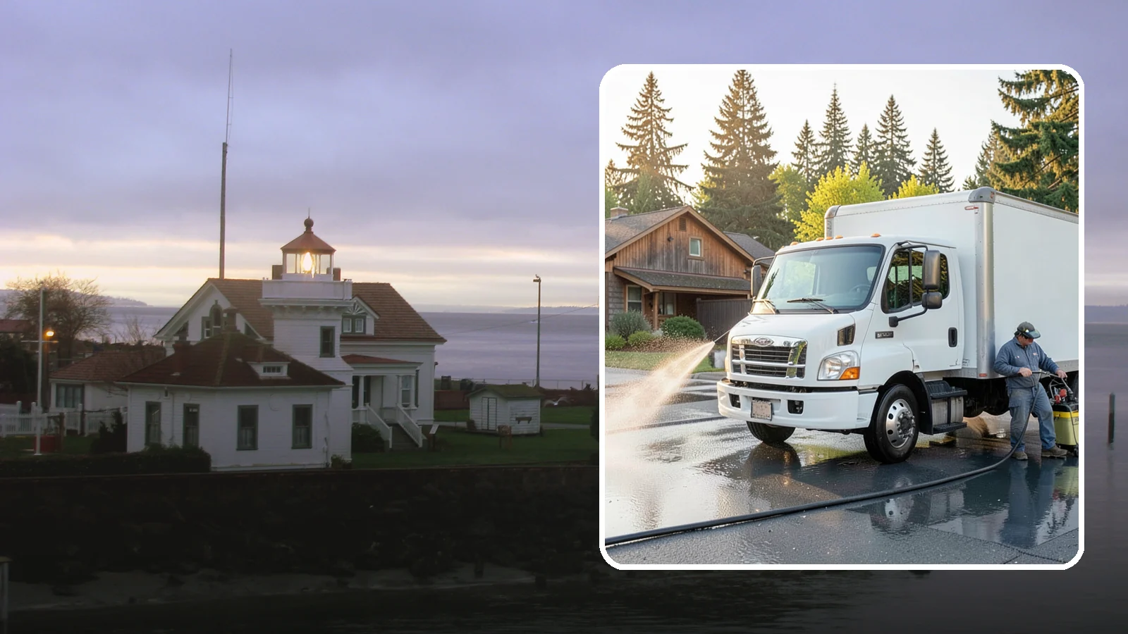 Fleet Washing in Mukilteo, Snohomish County, WA - We wash entire vehicle fleets on-site so your Washington company's trucks and vans stay road-ready and brand-presentable.