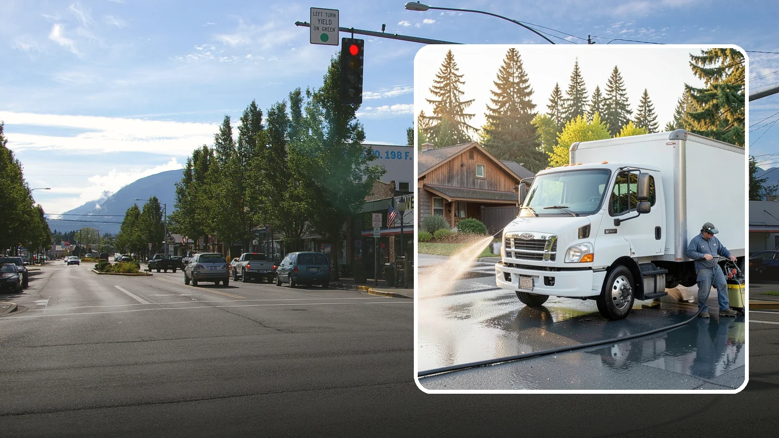 Fleet Washing in North Bend, King County, WA - We wash entire vehicle fleets on-site so your Washington company's trucks and vans stay road-ready and brand-presentable.