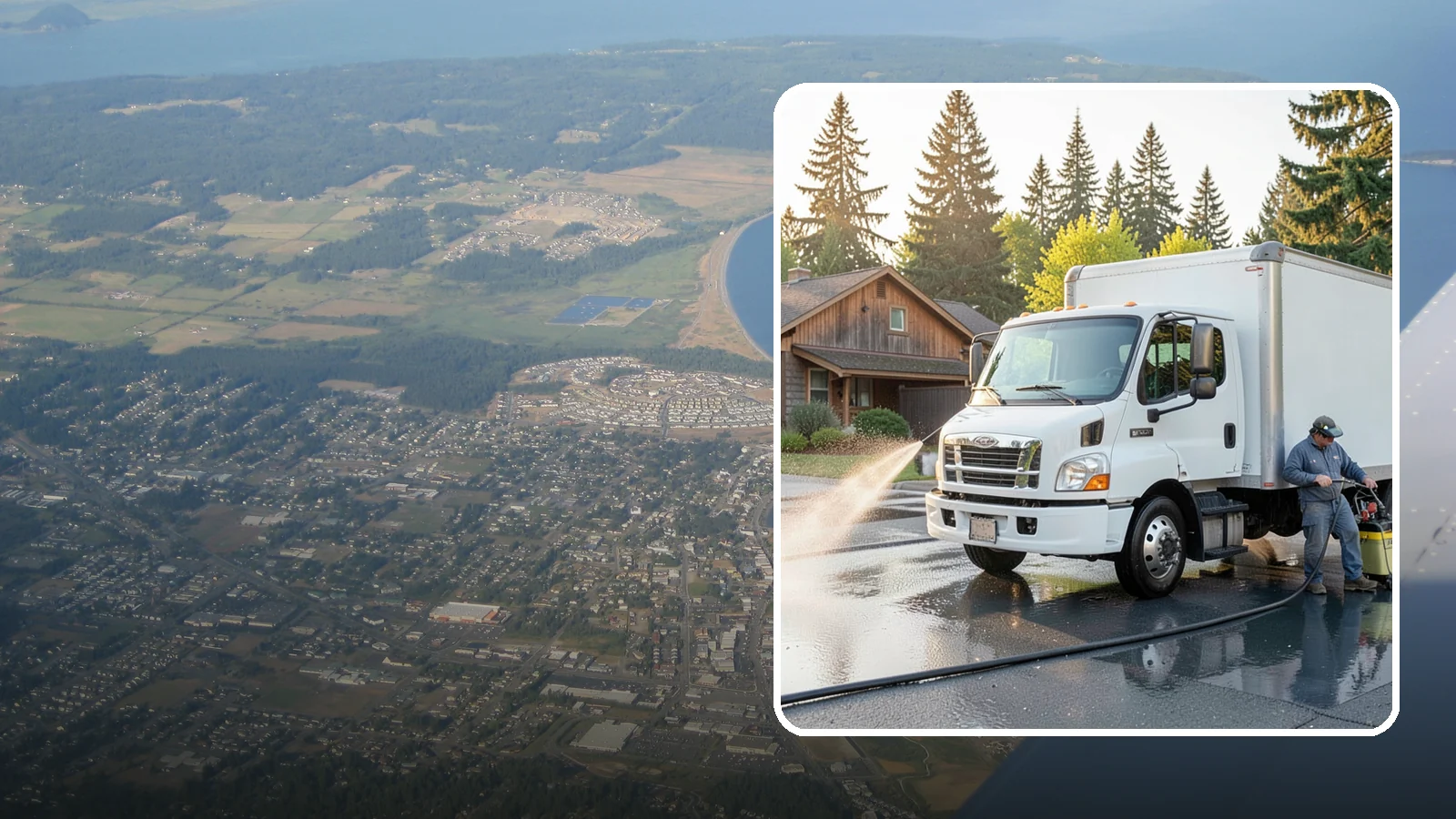 Fleet Washing in Oak Harbor, Island County, WA - We wash entire vehicle fleets on-site so your Washington company's trucks and vans stay road-ready and brand-presentable.