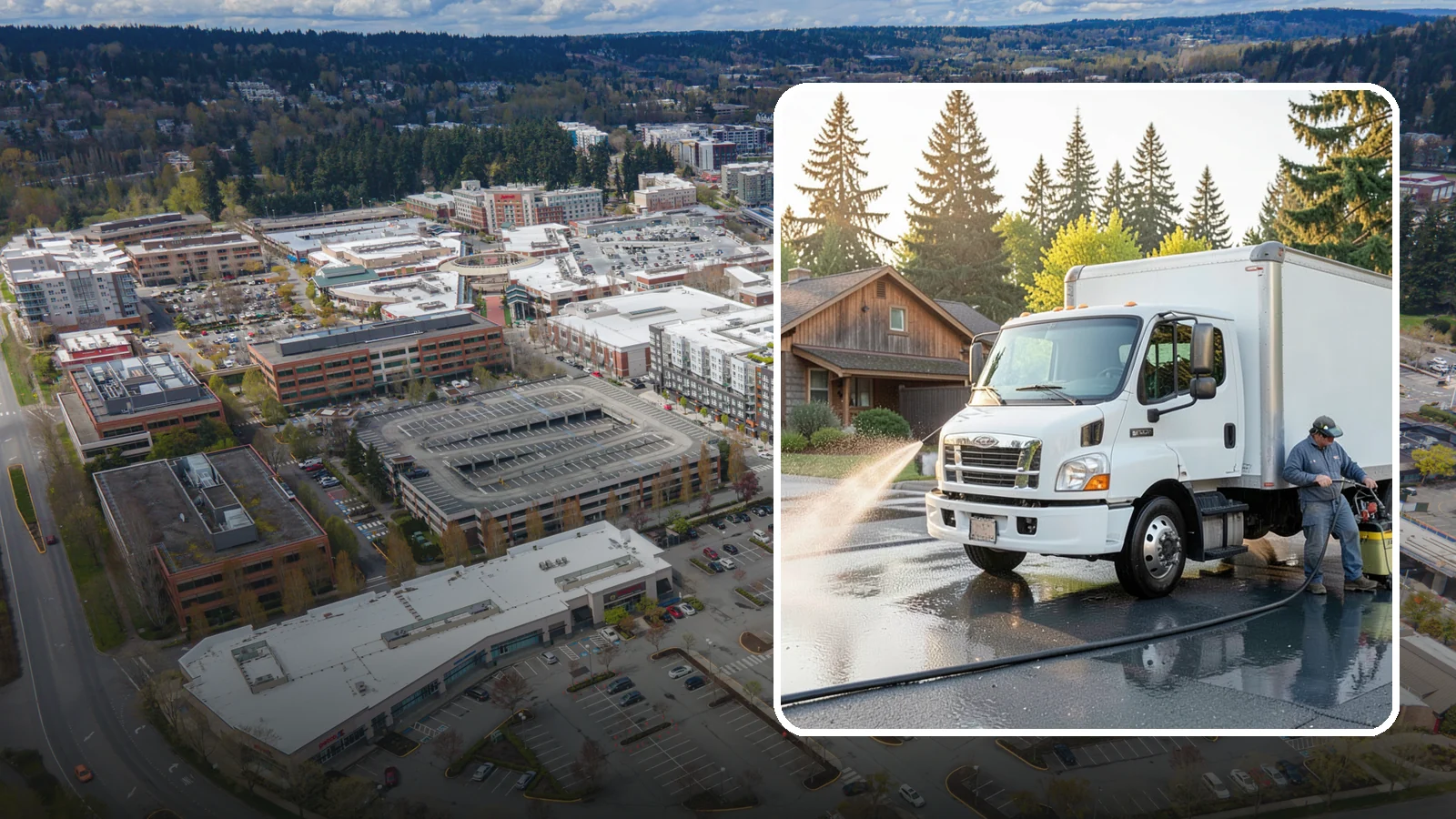 Fleet Washing in Redmond, King County, WA - We wash entire vehicle fleets on-site so your Washington company's trucks and vans stay road-ready and brand-presentable.