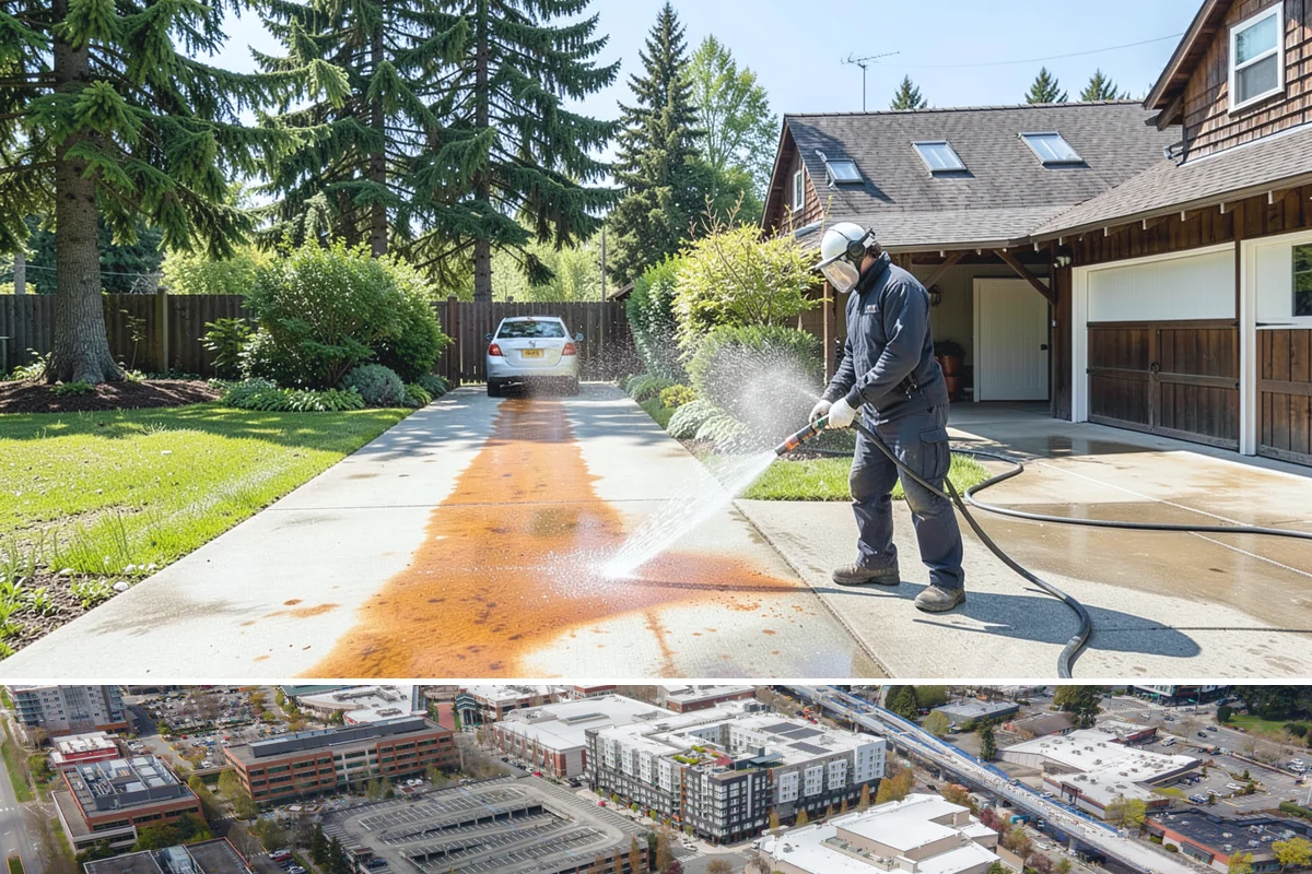 Fleet Washing in Redmond, King County, WA - Winter's road spray makes regular washes especially valuable, though a year-round schedule keeps branding consistent.
