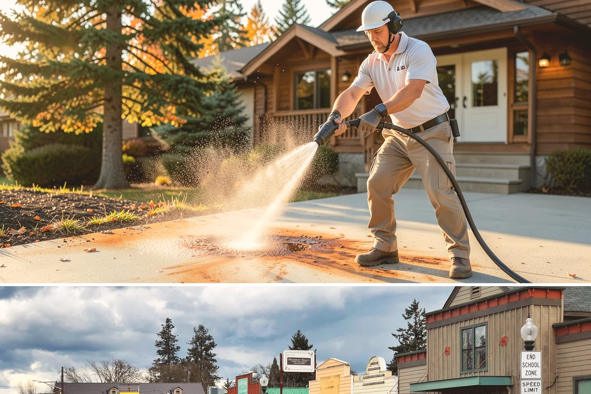 Fleet Washing in Roy, Pierce County, WA - Winter's road spray makes regular washes especially valuable, though a year-round schedule keeps branding consistent.