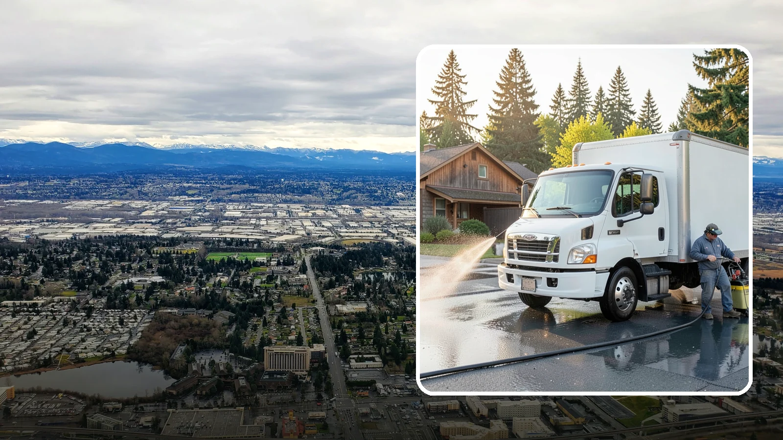 Fleet Washing in SeaTac, King County, WA - We wash entire vehicle fleets on-site so your Washington company's trucks and vans stay road-ready and brand-presentable.