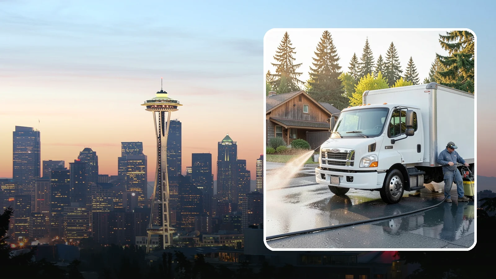Fleet Washing in Seattle, King County, WA - We wash entire vehicle fleets on-site so your Washington company's trucks and vans stay road-ready and brand-presentable.