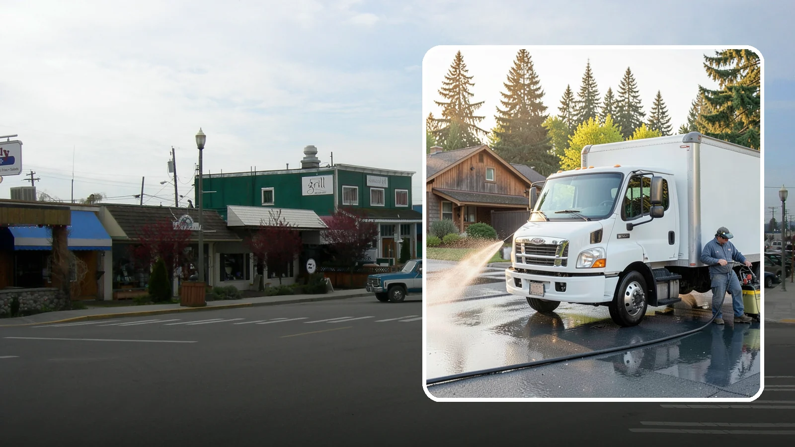 Fleet Washing in Stanwood, Snohomish County, WA - We wash entire vehicle fleets on-site so your Washington company's trucks and vans stay road-ready and brand-presentable.