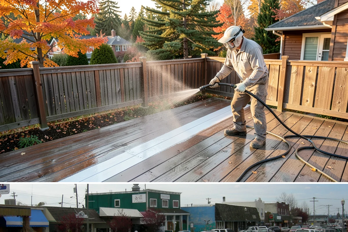 Fleet Washing in Stanwood, Snohomish County, WA - Winter's road spray makes regular washes especially valuable, though a year-round schedule keeps branding consistent.