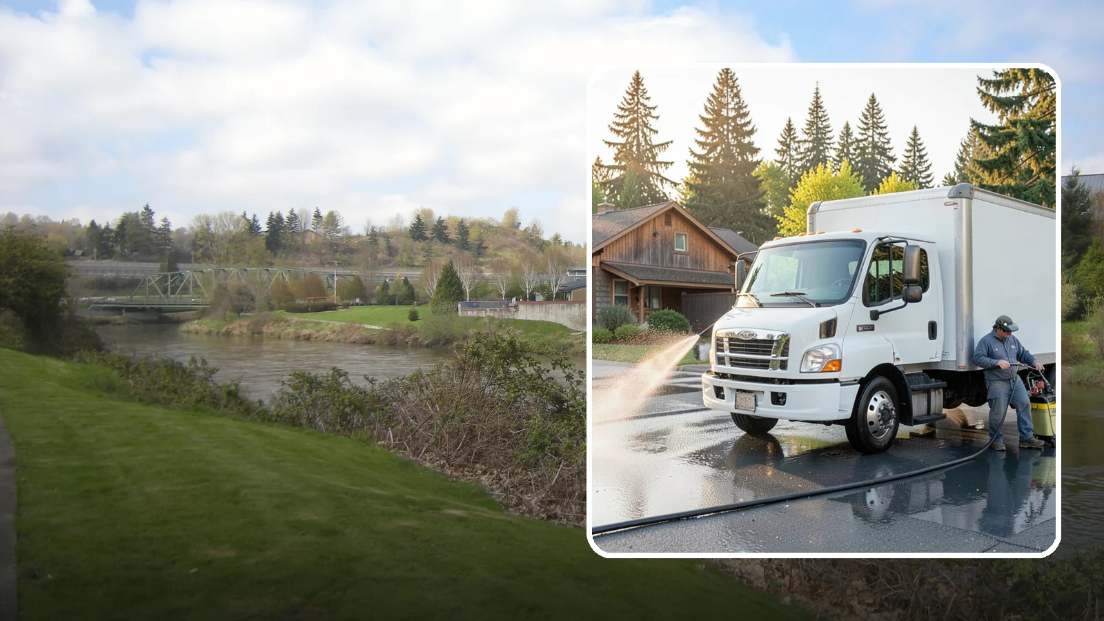 Fleet Washing in Tukwila, King County, WA - We wash entire vehicle fleets on-site so your Washington company's trucks and vans stay road-ready and brand-presentable.