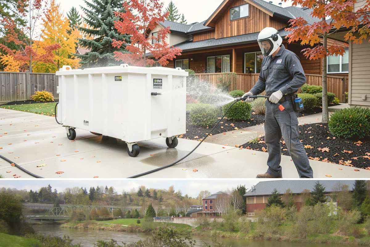 Fleet Washing in Tukwila, King County, WA - Winter's road spray makes regular washes especially valuable, though a year-round schedule keeps branding consistent.