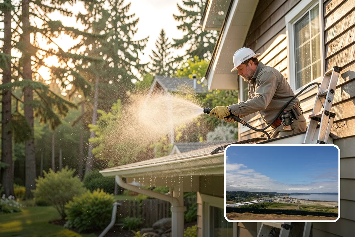 Fleet Washing in University Place, Pierce County, WA - Cleans the whole fleet on-site around your schedule