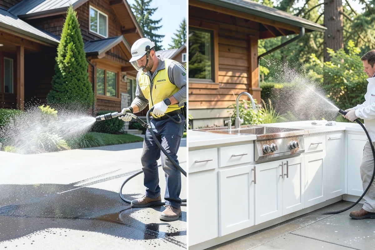 Food Truck Cleaning in Beaux Arts Village, King County, WA - Cover vents and prep openings before cleaning