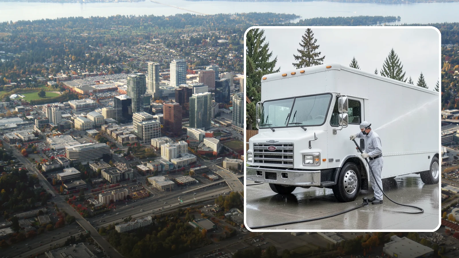 Food Truck Cleaning in Bellevue, King County, WA - We clean food truck exteriors and service areas to meet the hygiene standards Washington health inspectors and customers expect.