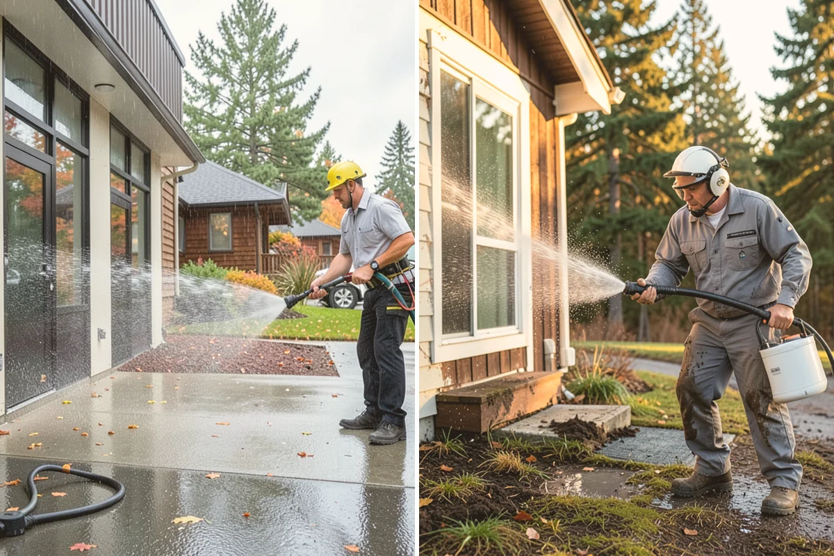 Food Truck Cleaning in Bothell, King County, WA - Cover vents and prep openings before cleaning