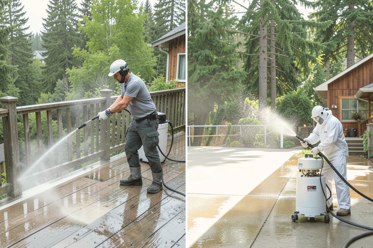 Food Truck Cleaning in Brier, Snohomish County, WA - Cover vents and prep openings before cleaning
