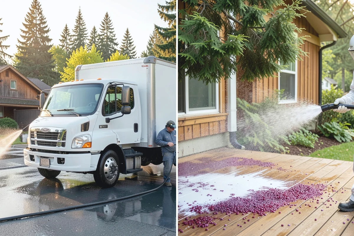Food Truck Cleaning in Buckley, Pierce County, WA - Cover vents and prep openings before cleaning