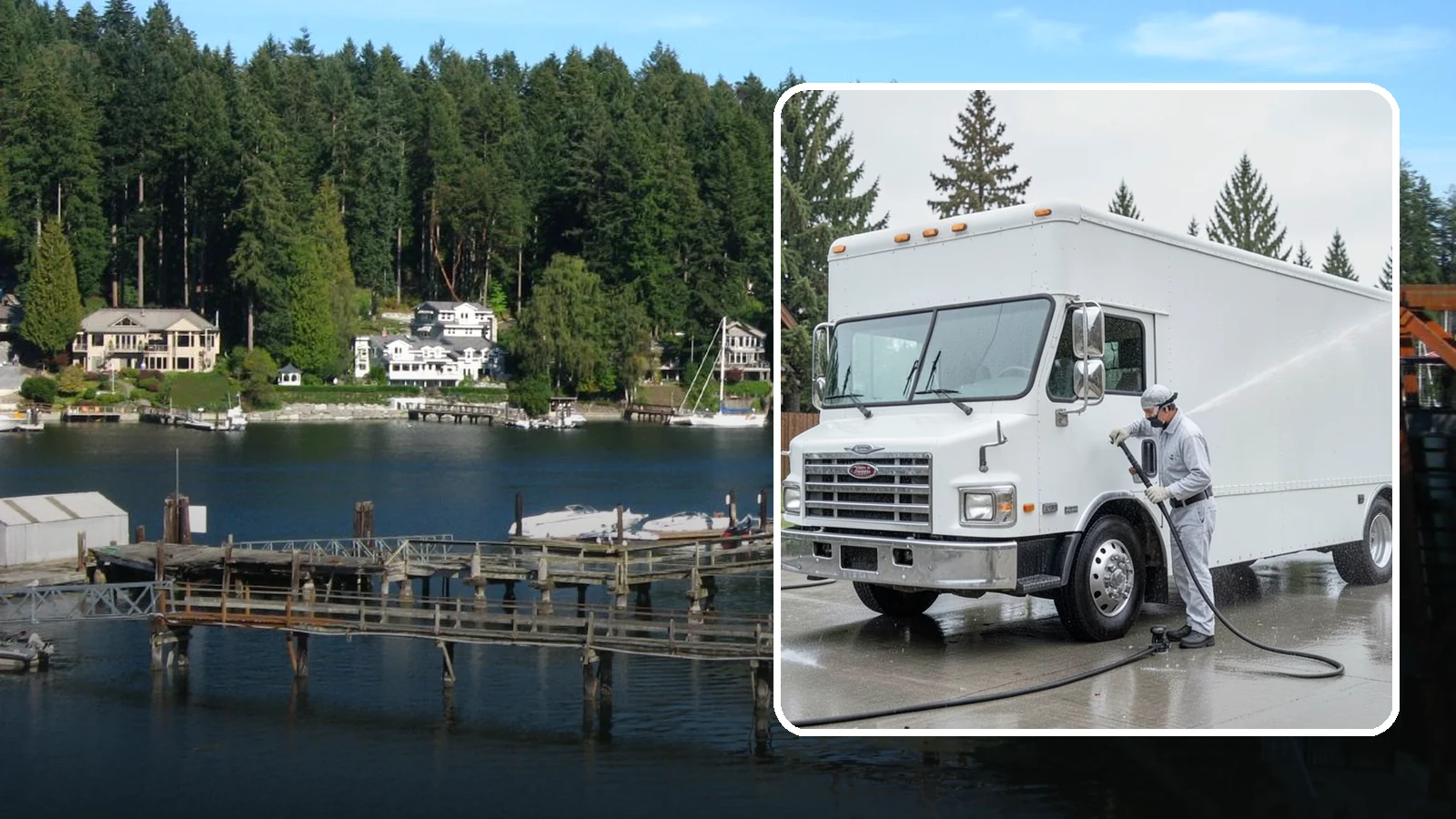 Food Truck Cleaning in Gig Harbor, Pierce County, WA - We clean food truck exteriors and service areas to meet the hygiene standards Washington health inspectors and customers expect.