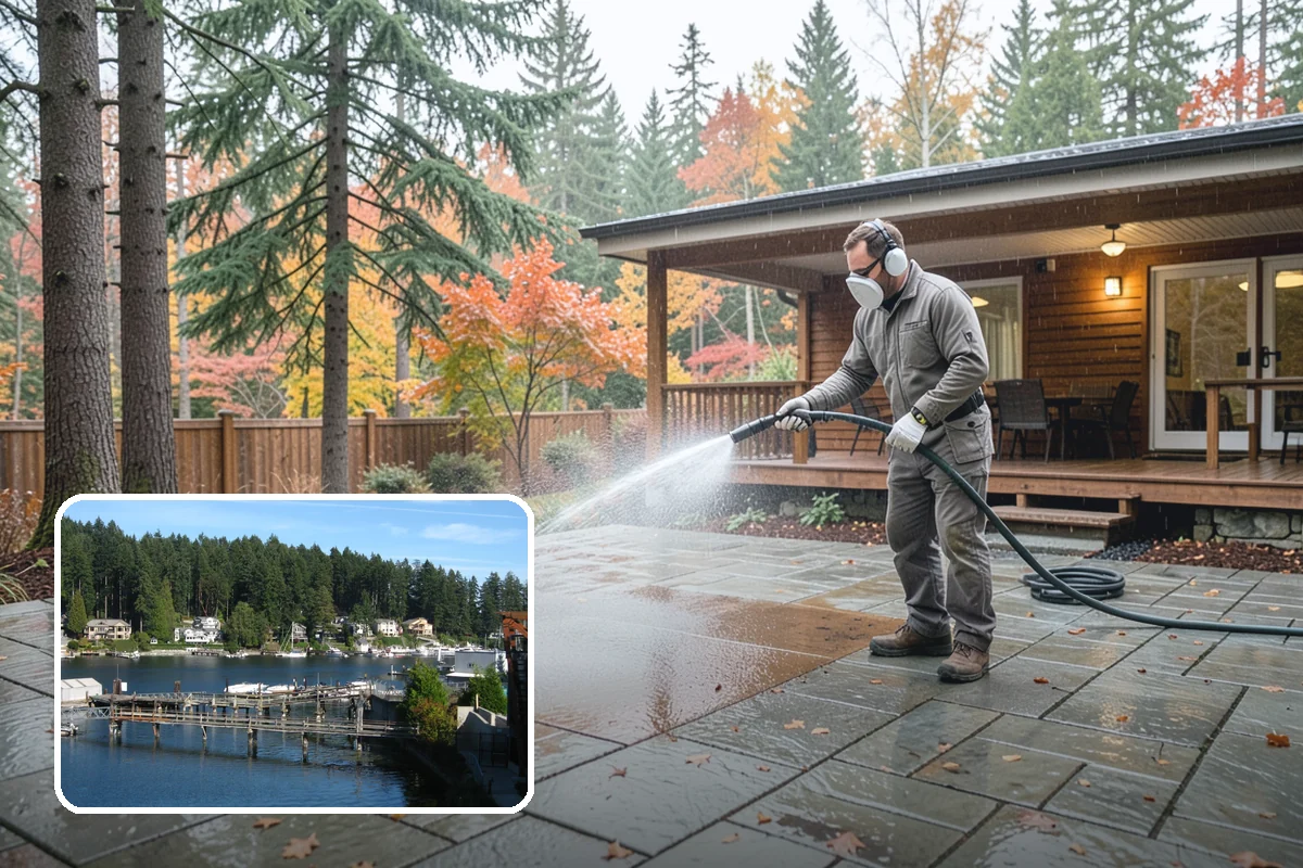 Food Truck Cleaning in Gig Harbor, Pierce County, WA - Degreases the service window and cooking-side panels