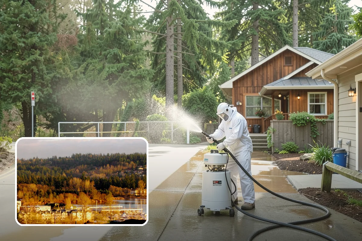 Food Truck Cleaning in Kenmore, King County, WA - Degreases the service window and cooking-side panels