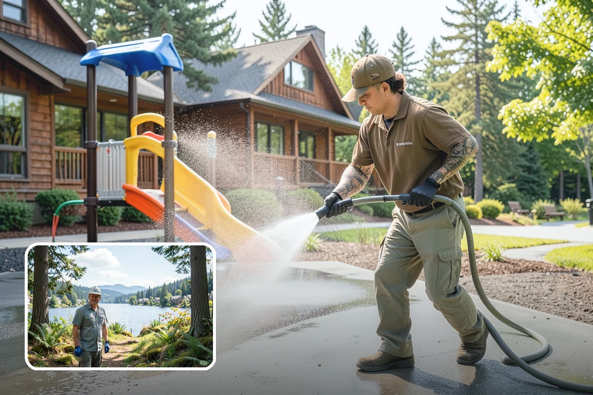 Food Truck Cleaning in Milton, King County, WA - Degreases the service window and cooking-side panels