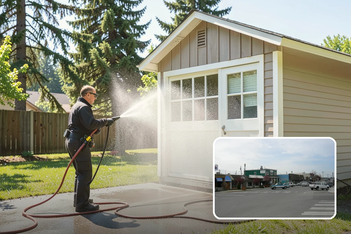 Food Truck Cleaning in Stanwood, Snohomish County, WA - Degreases the service window and cooking-side panels