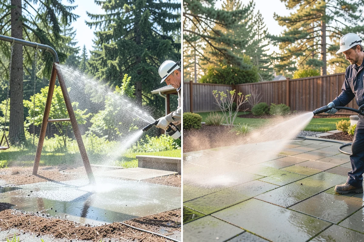 Foundation Cleaning in Auburn, King County, WA - Inspect foundation type and note any cracks or damage