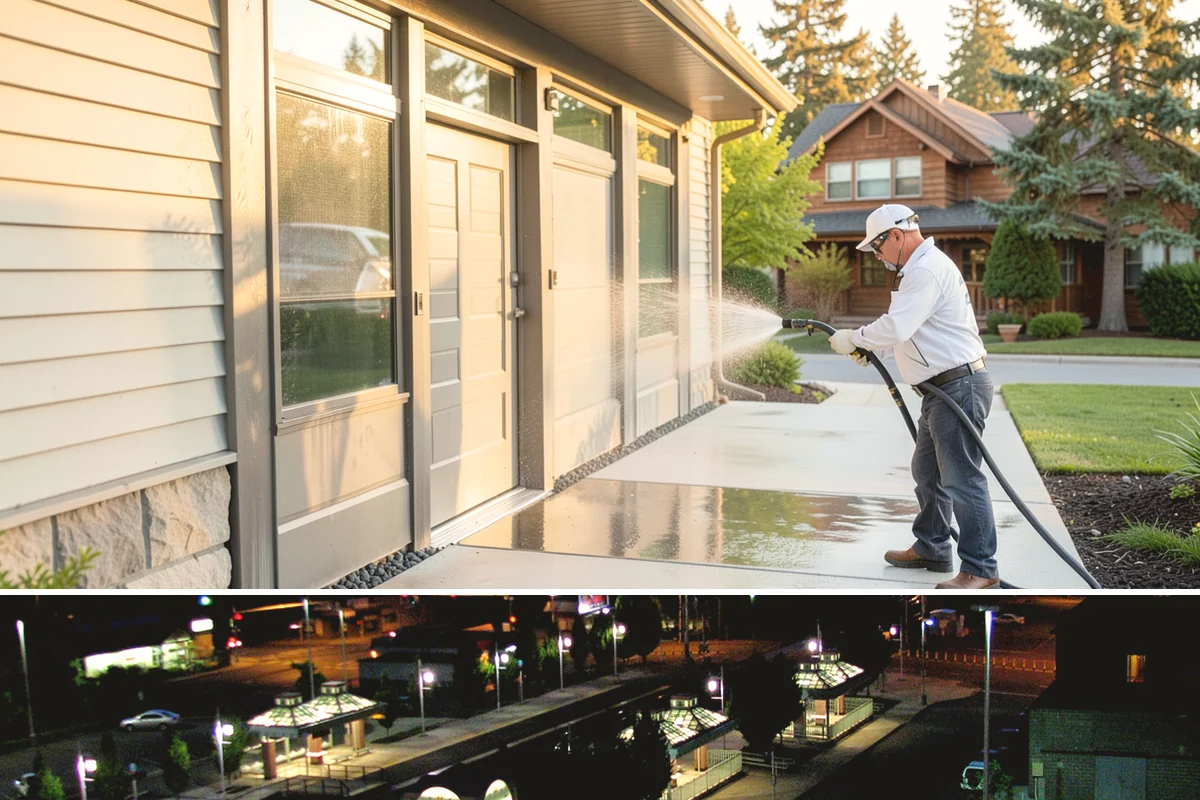 Foundation Cleaning in Auburn, King County, WA - Late spring or summer is ideal so the foundation dries fully after clearing the mud and moss of winter.