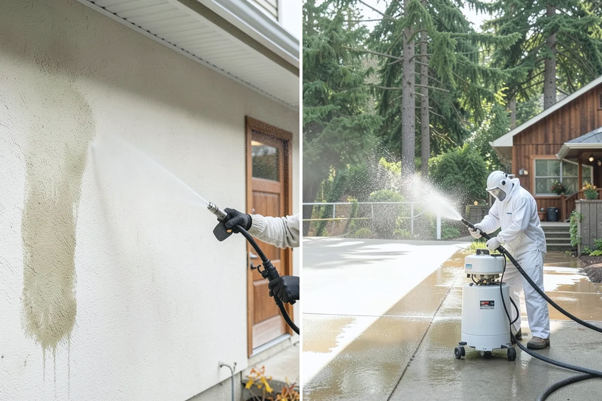 Foundation Cleaning in Buckley, Pierce County, WA - Inspect foundation type and note any cracks or damage