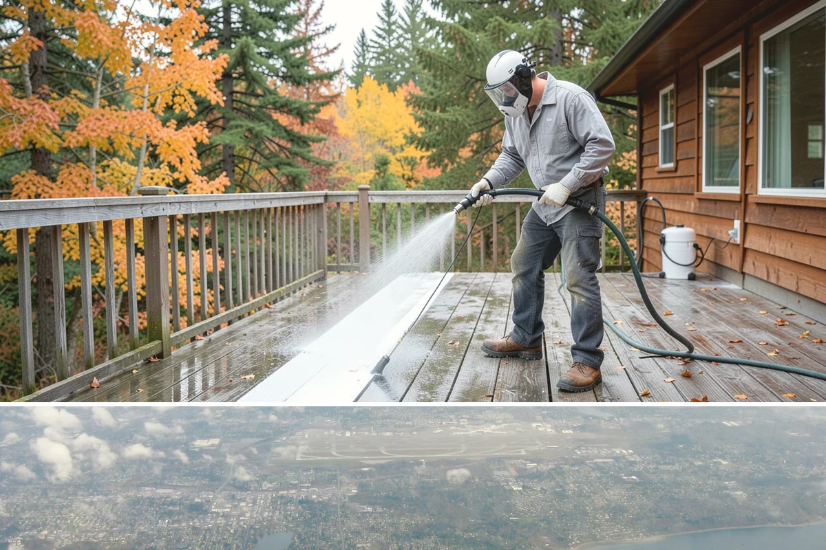 Foundation Cleaning in Burien, King County, WA - Late spring or summer is ideal so the foundation dries fully after clearing the mud and moss of winter.