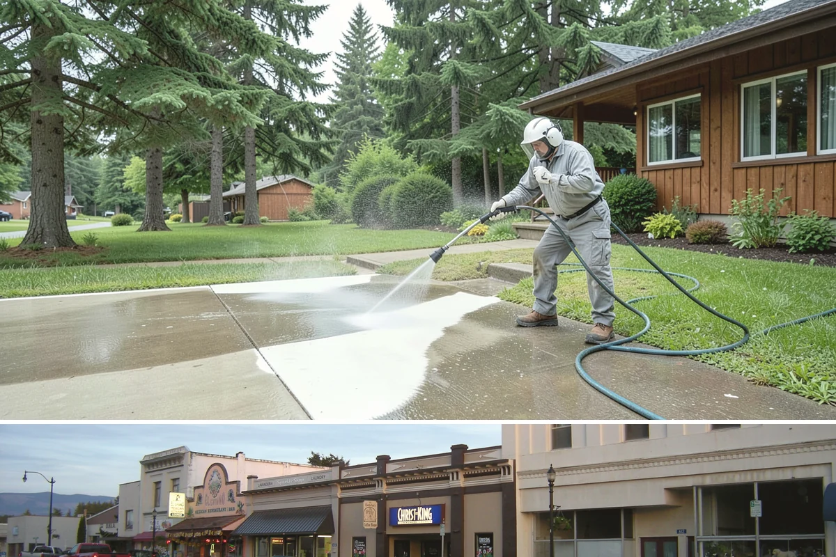 Foundation Cleaning in Burlington, Skagit County, WA - Late spring or summer is ideal so the foundation dries fully after clearing the mud and moss of winter.