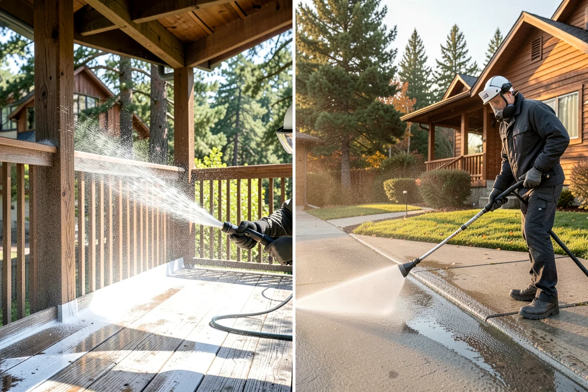 Foundation Cleaning in DuPont, Pierce County, WA - Inspect foundation type and note any cracks or damage